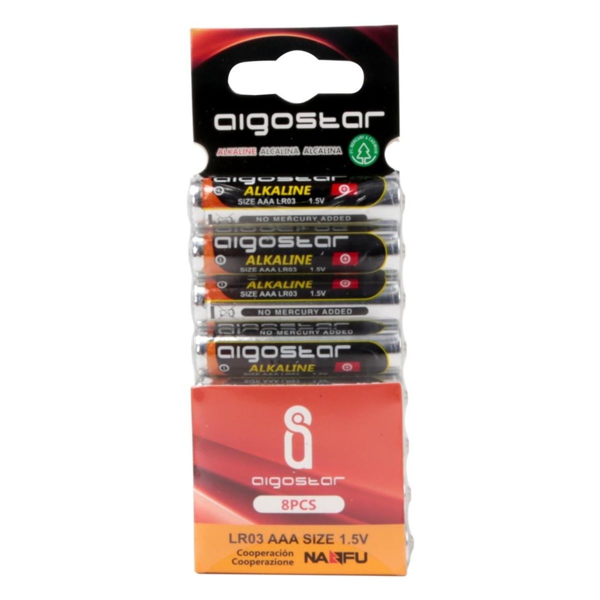 Aigostar Alkaline batteri AAA LR03 (8 Stk)