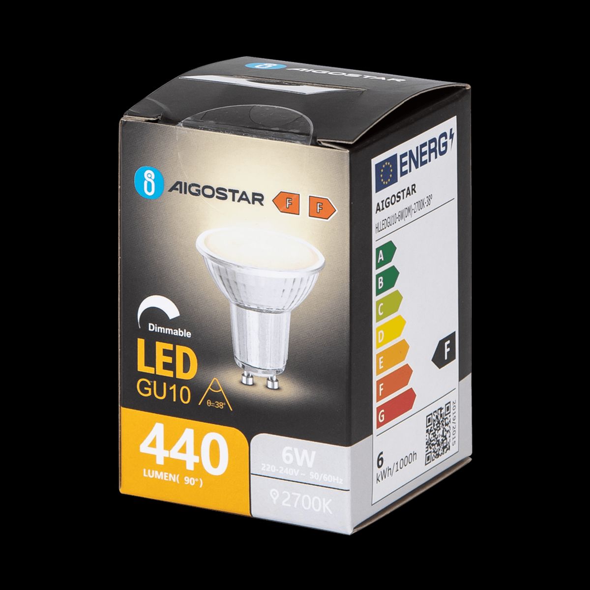 Aigostar Classic Dæmpbar GU10 LED Pære 6W i 2700K