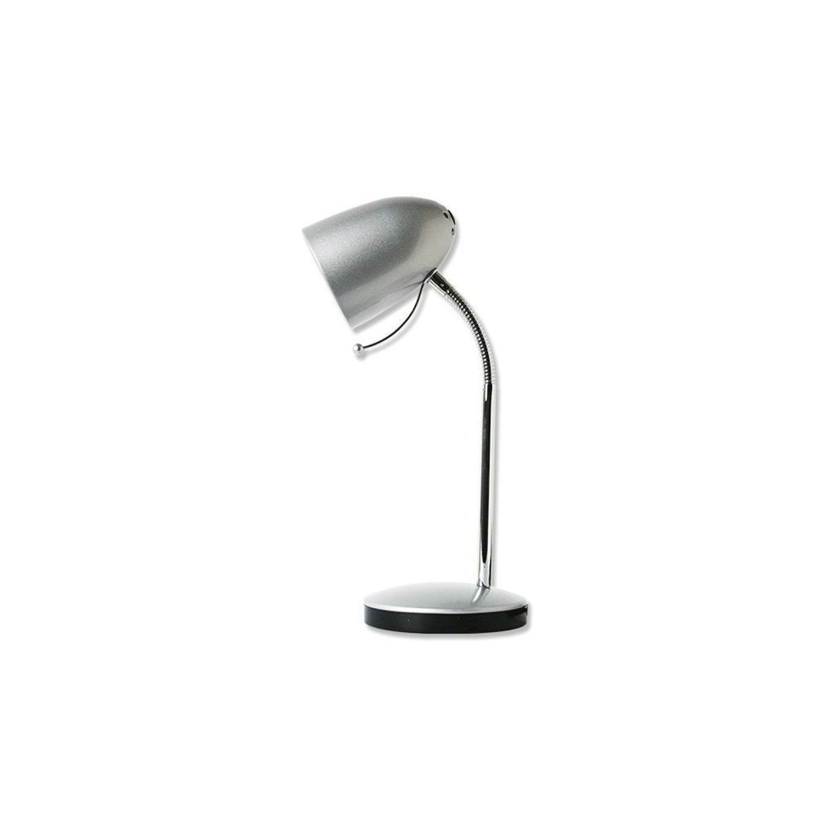 Aigostar bordlampe med flex-arm til E27, 230V (H 350 mm) i sølv