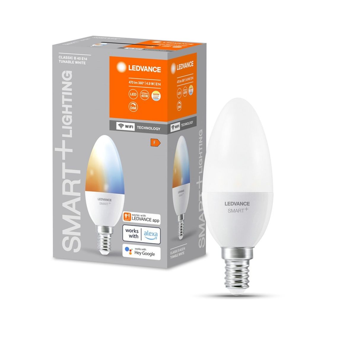 LEDVANCE SMART+ WiFi E14 LED Kertepære 4,9W CCT 2700K-6500K