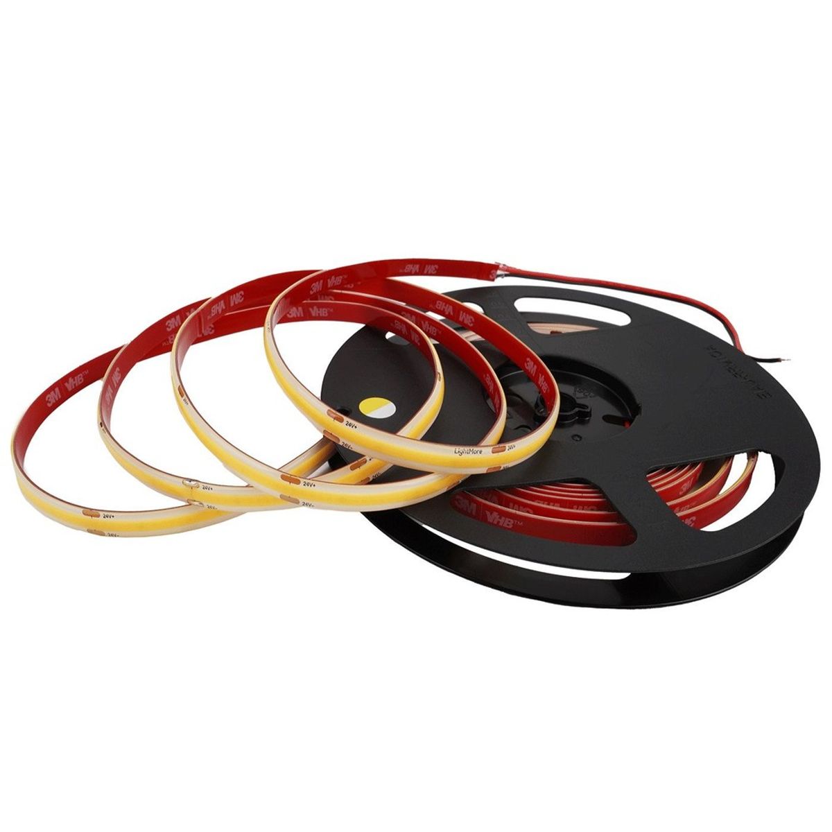 Outlet: LightMore COB LED Strip 24V, IP20, 16W/m i 3000K, Ra95 - 5 Meter