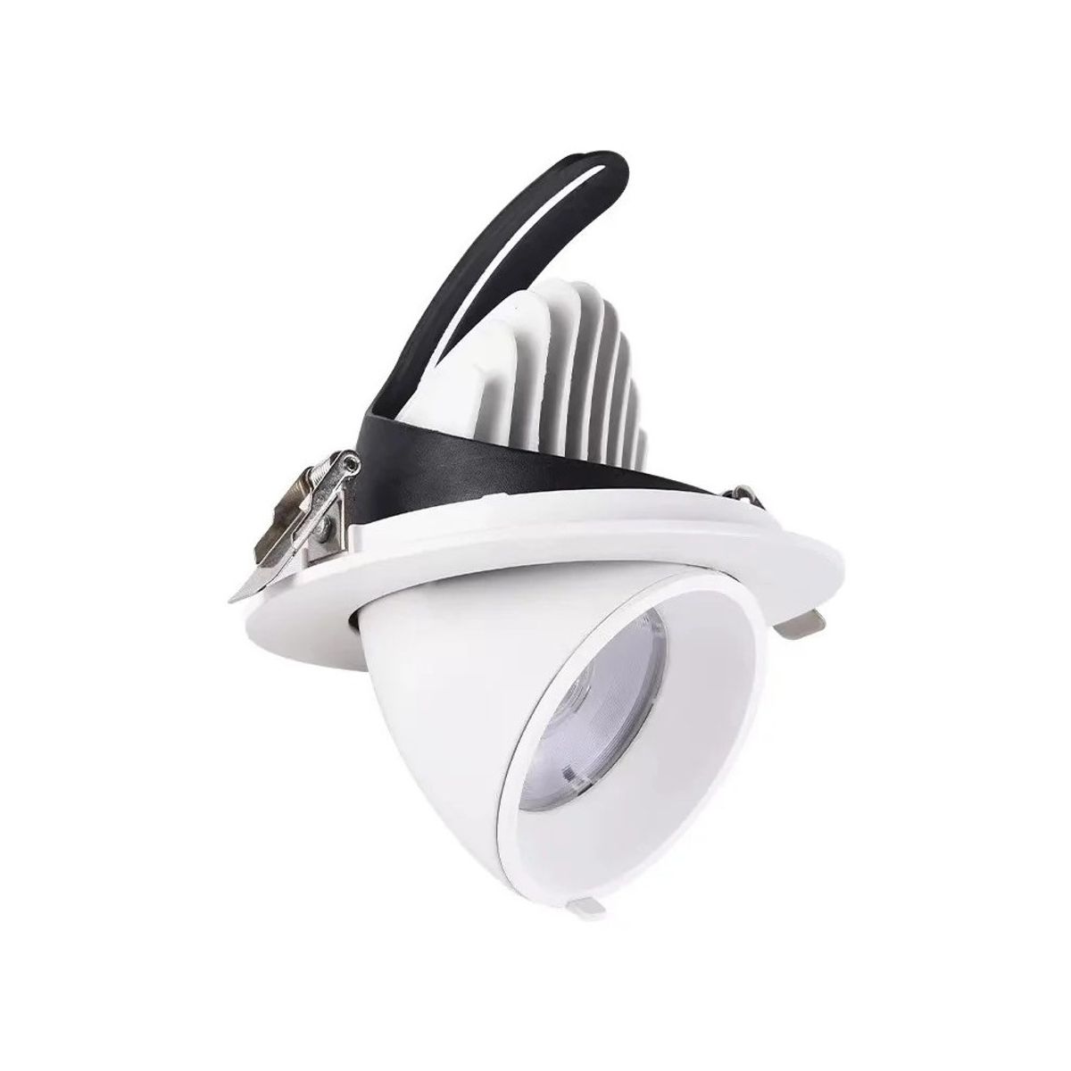 LEDlife 30W Downlight - justerbar vinkel, 4100lm, Hul: Ø15 cm, Mål: Ø16,5 cm, 230V - Dæmpbar : Ikke dæmpbar, Kulør : Varm, Spredning : 38°