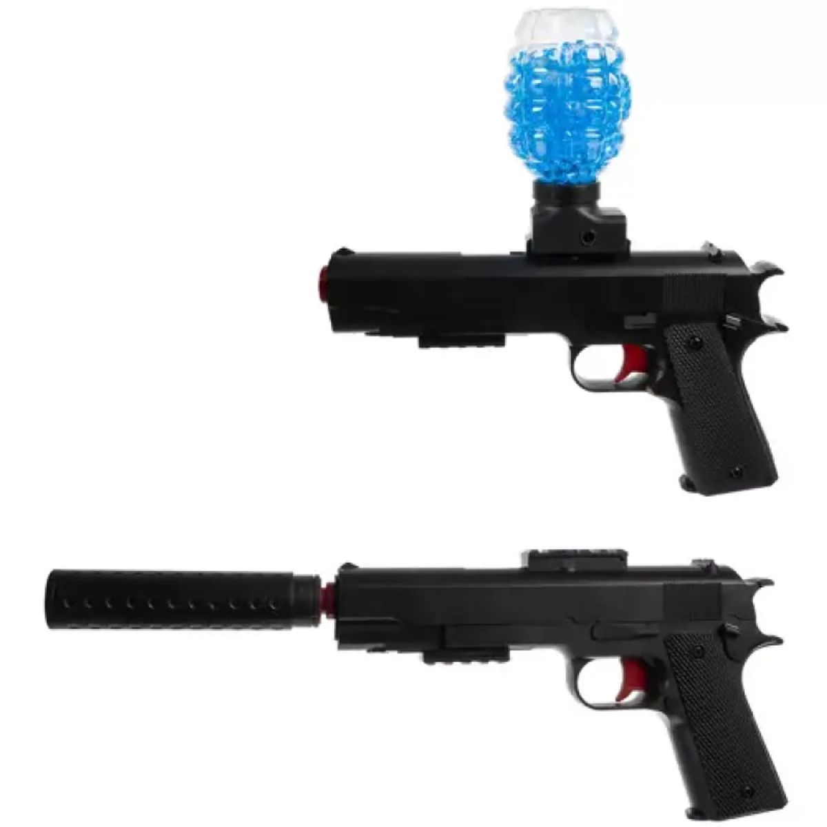 Gel blaster pistol til gel kugler og skumpile - Sort