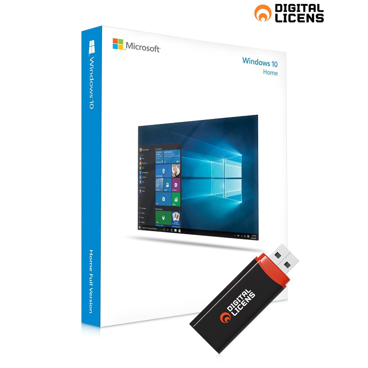 Windows 10 Professionel (USB) uden licens