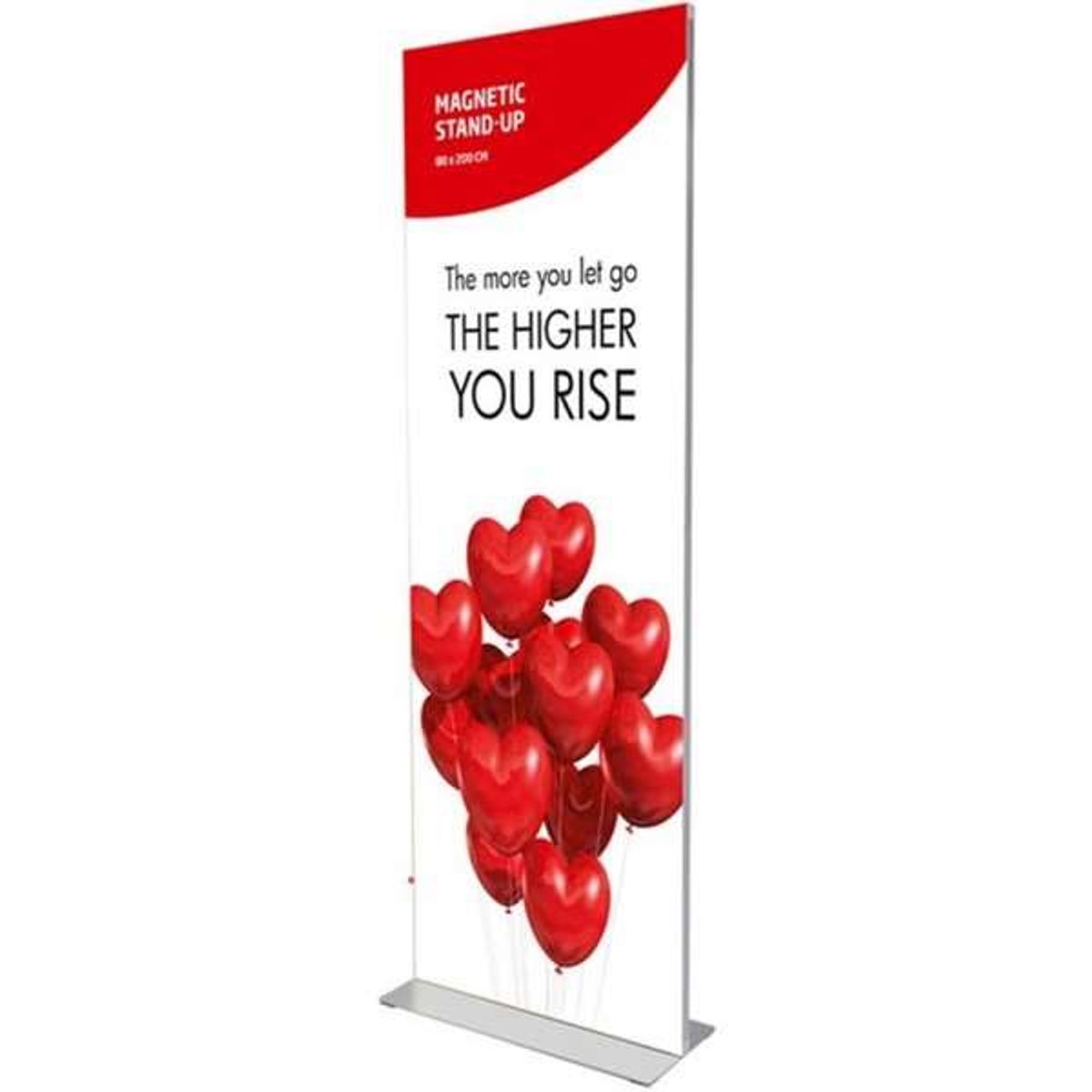 Magnetic stand-up 80x200cm. i sølv