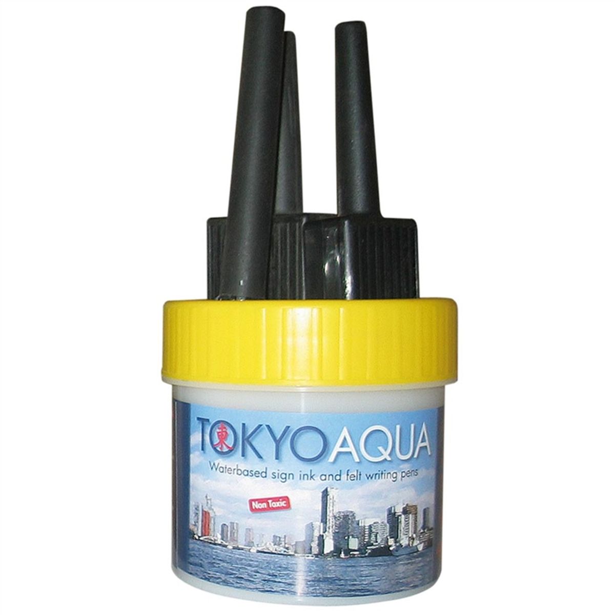 Tokyo Aqua, sæt med 4 filtpenne, gul