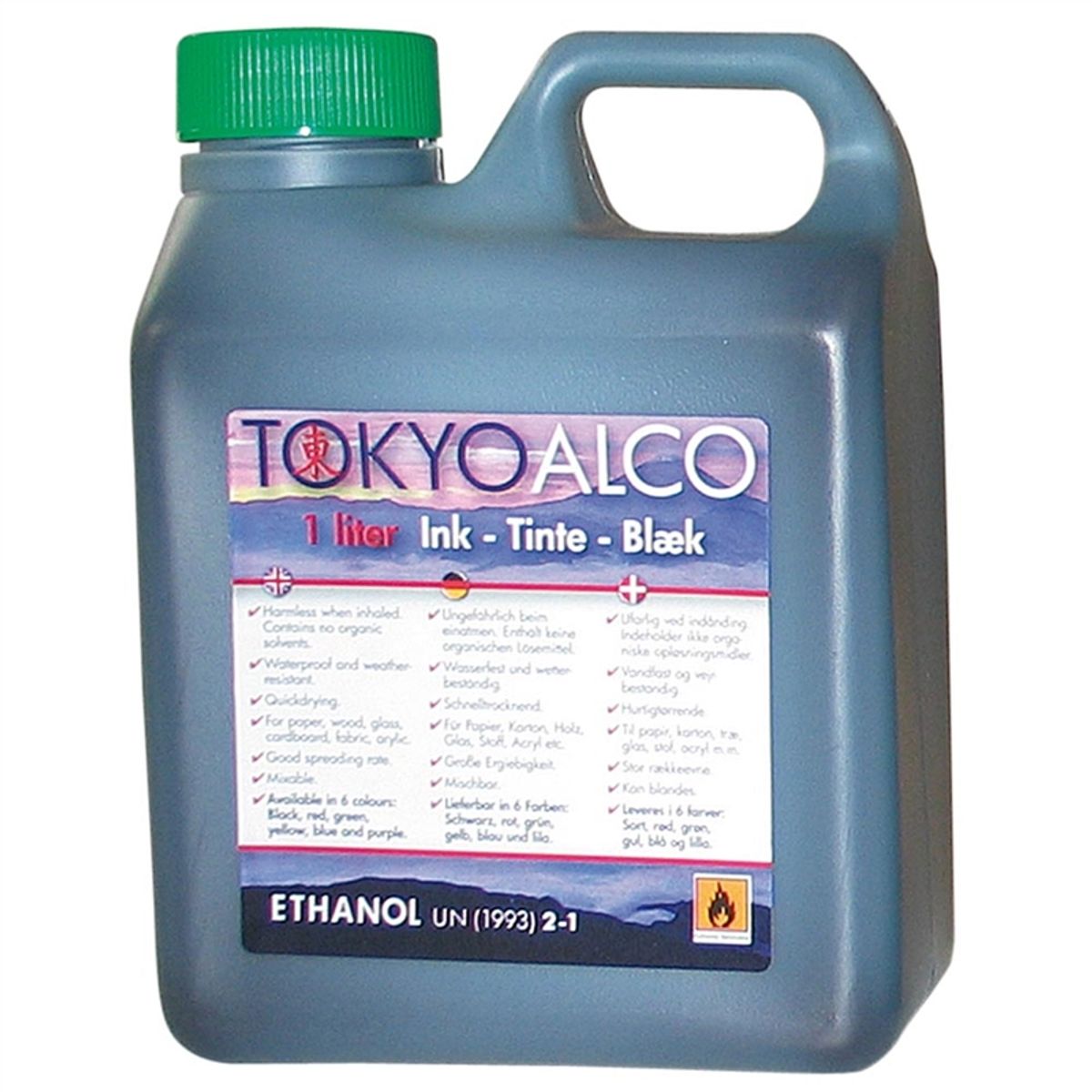 Tokyo Alco Skilteblæk, 1 liter, grøn