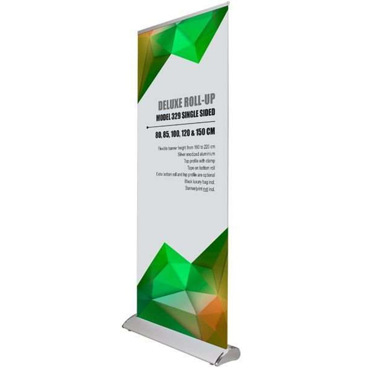 Deluxe Roll-Up 100cm enkeltsidet inkl. banner og print, alu.