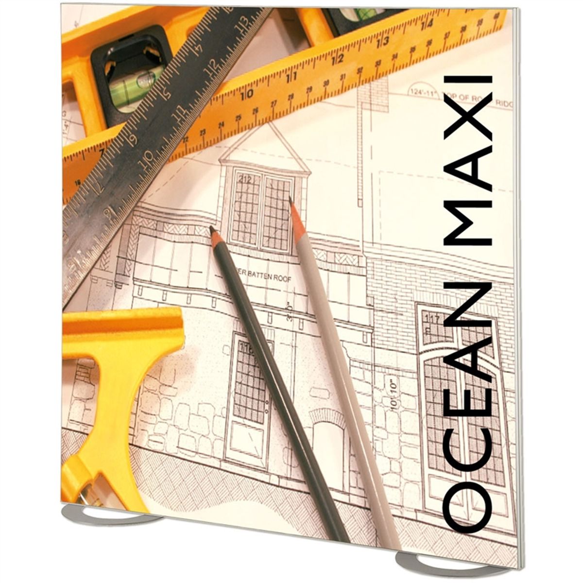 Maxiframe Ocean, dobbeltsidet bannerramme, 50 mm dyb, 100 x 150 cm