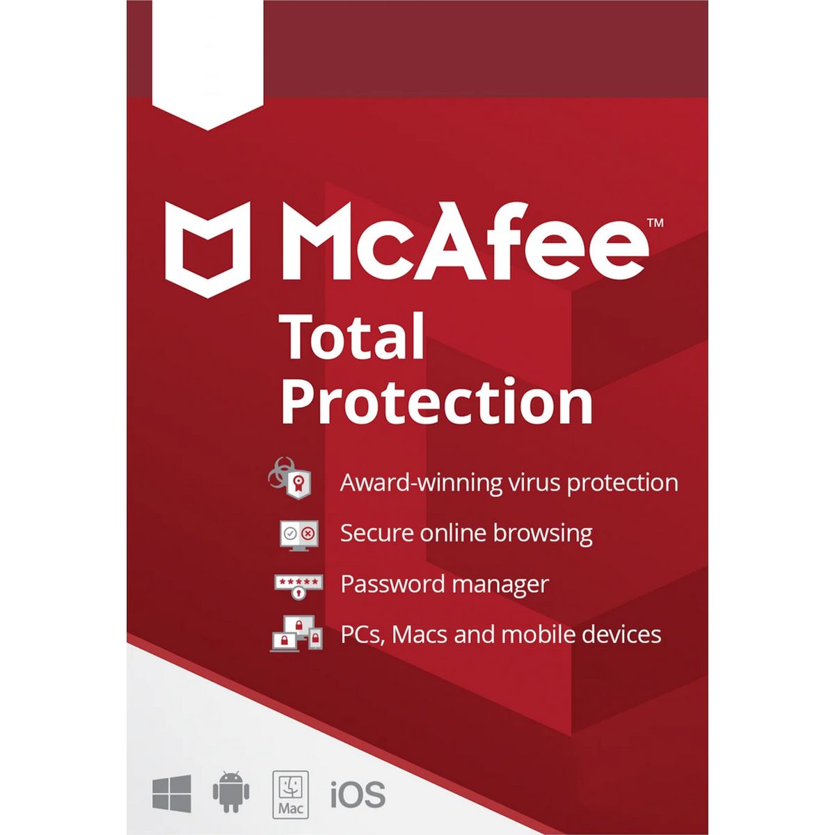 McAfee Total Protection - 3 enheder / 1 år