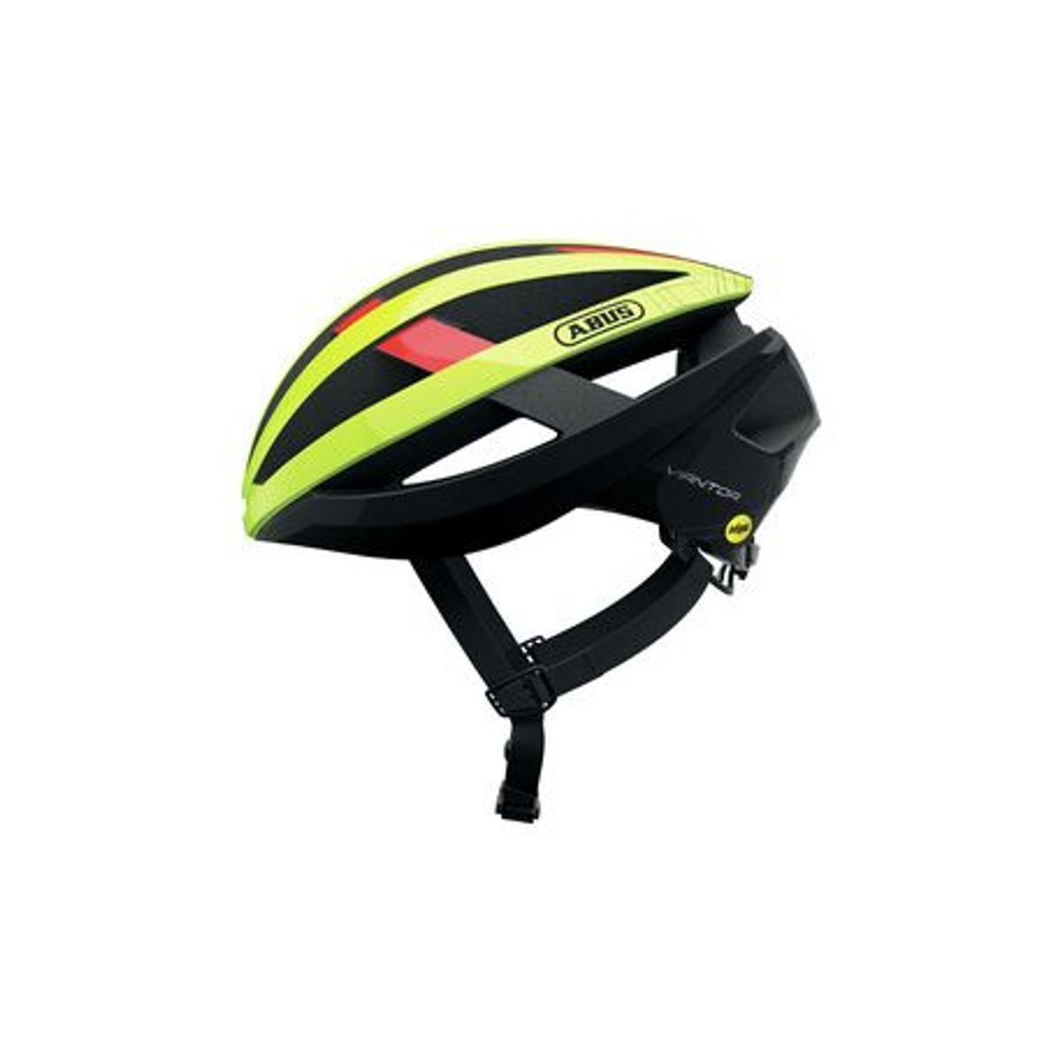 Abus Viantor MIPS neon yellow - Cykelhjelm