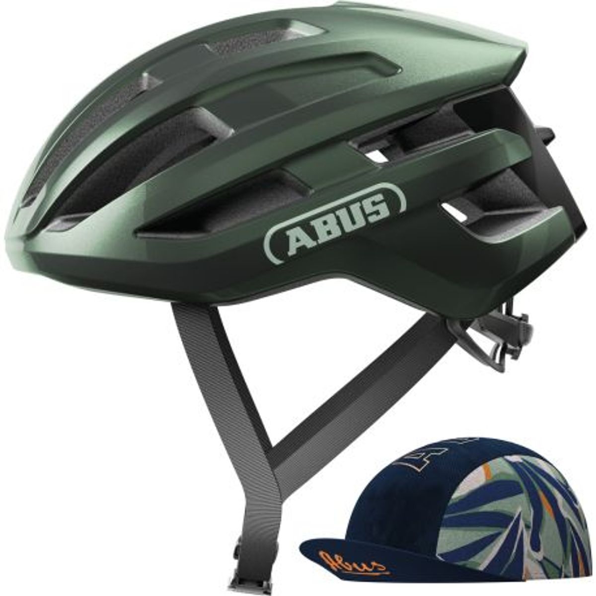 Abus PowerDome ACE moss green cykelhjelm