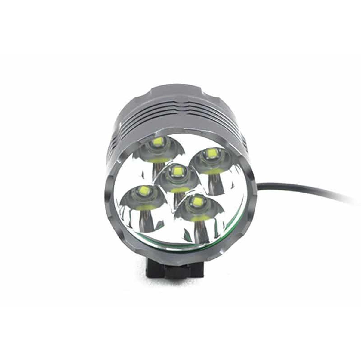 LED Mountainbike cykellygte MTB 5000 Komplet sæt m lygte, batteri, lader, beslag - Easylight.dk