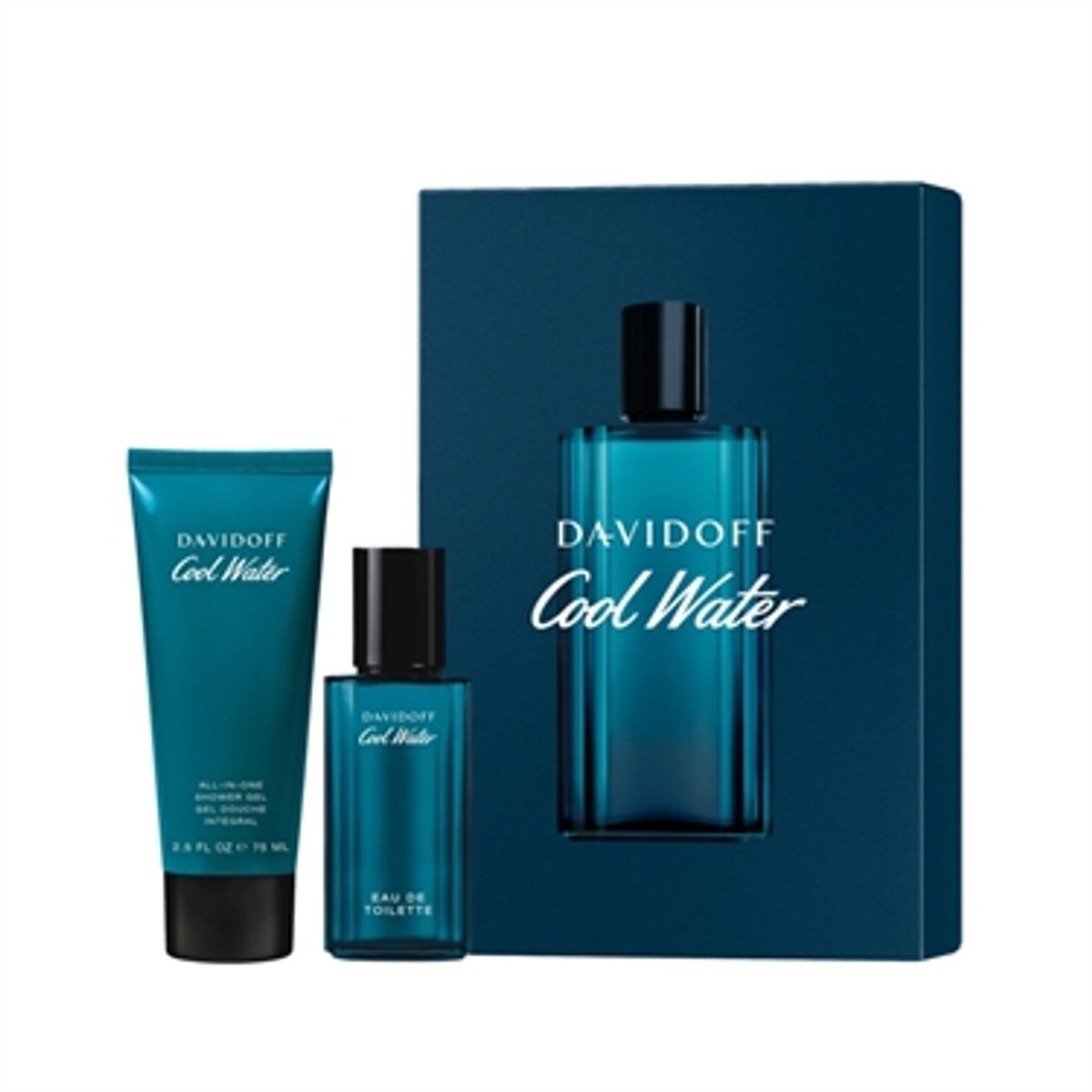 Davidoff Cool Water Eau De Toilette 40 ml + All In One Shower gel 75 ml gavesæske