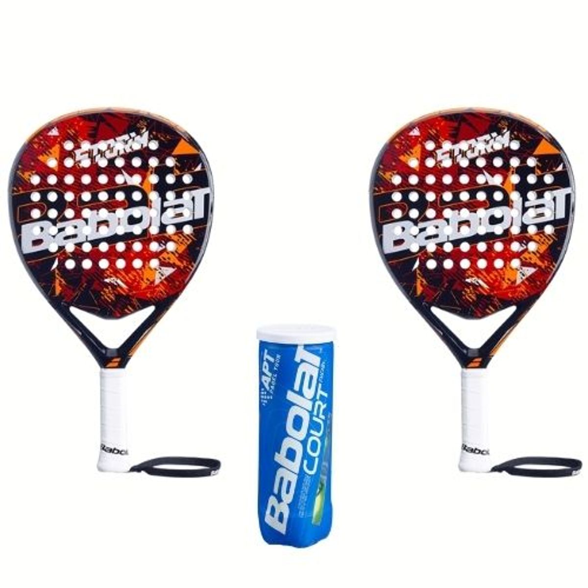 Babolat Padel Pakketilbud (Babolat Storm + Babolat Court Padel X3)