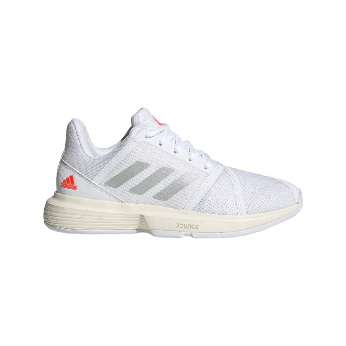 Adidas CourtJam Bounce Dame Cloud White/Silver Metallic