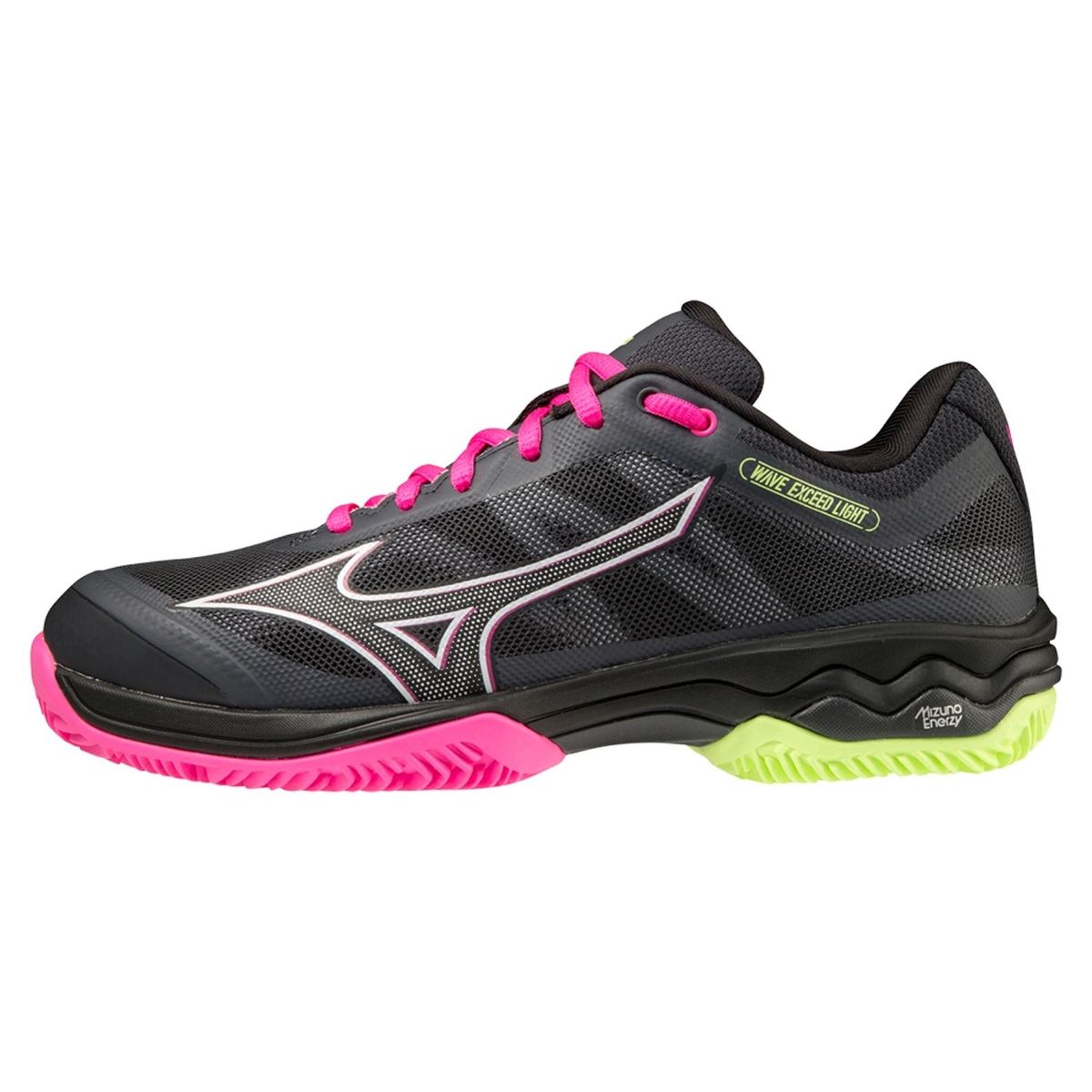 Mizuno Wave Exceed Light Padel Dame Ebony/Pink/Neon Lime