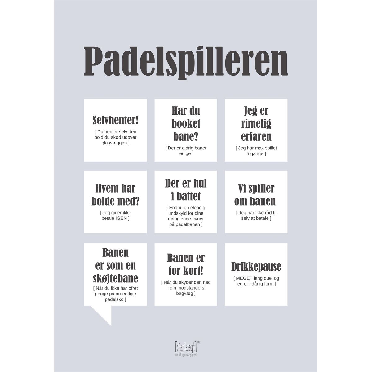 Plakat Padelspilleren