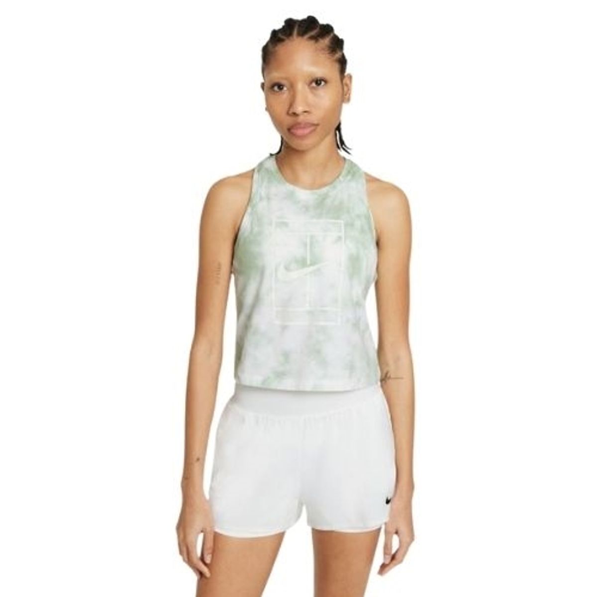 Nike Court Tie-Dye Dame Tank White