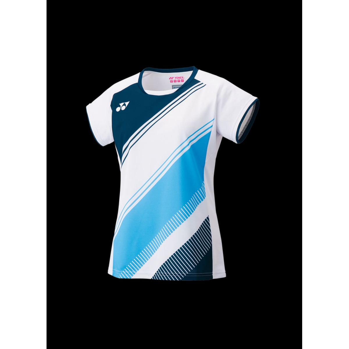 Yonex Crew Neck T-shirt Tournament 20591EX Dame White/Blue