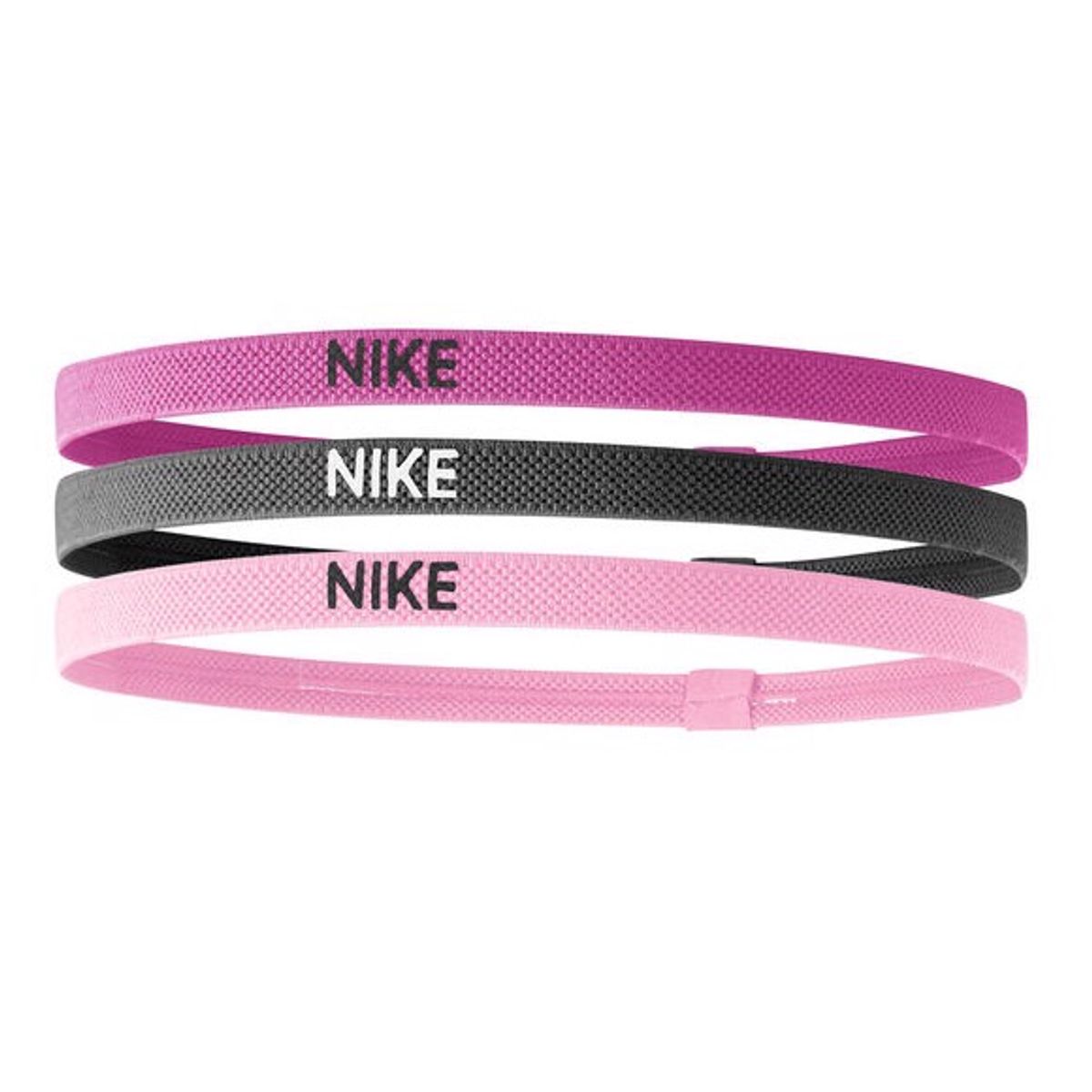 Nike Hårbånd 3-pak Pink/Mørkegrå/Lyserød