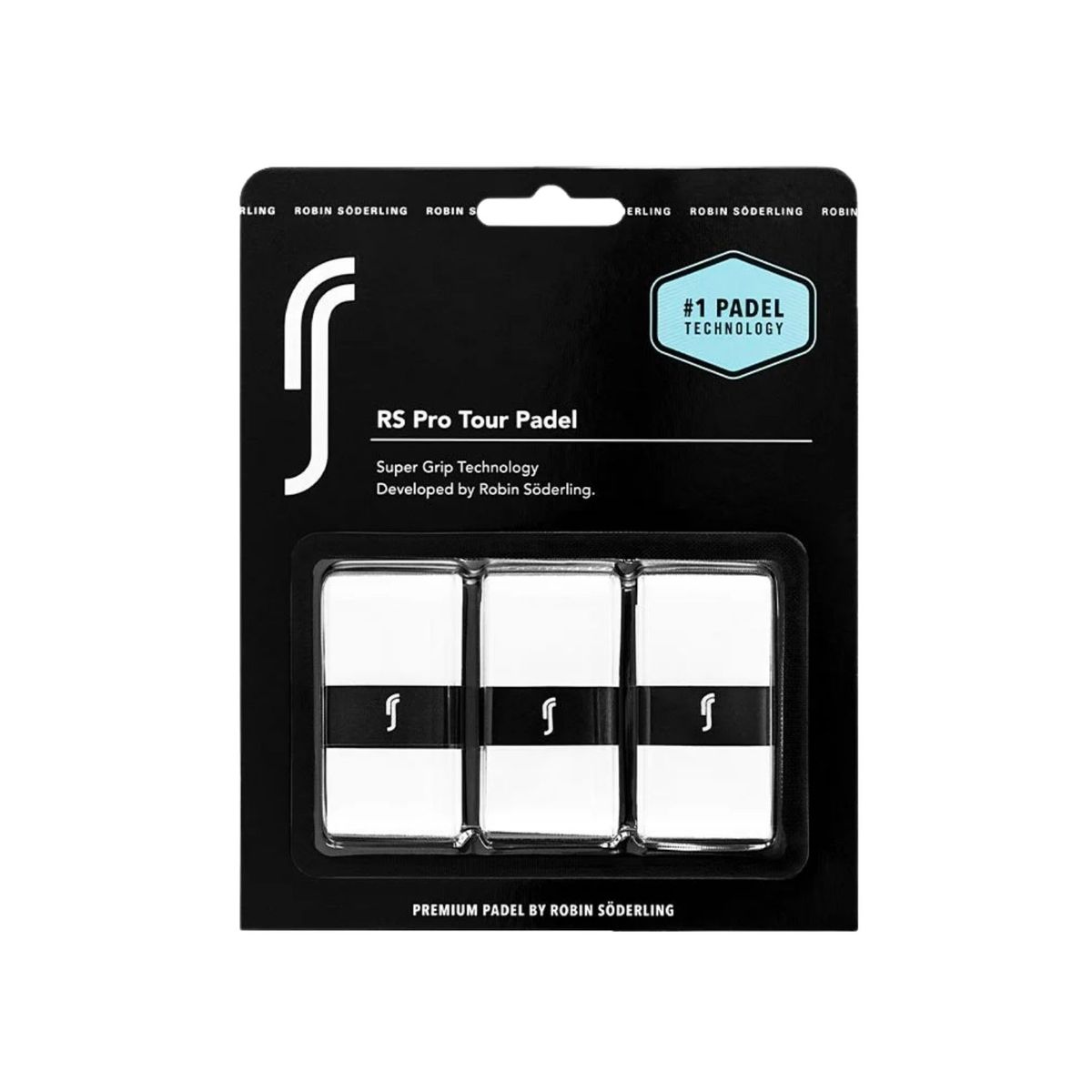 RS Padel Pro Tour Padel 3-Pack Grip White