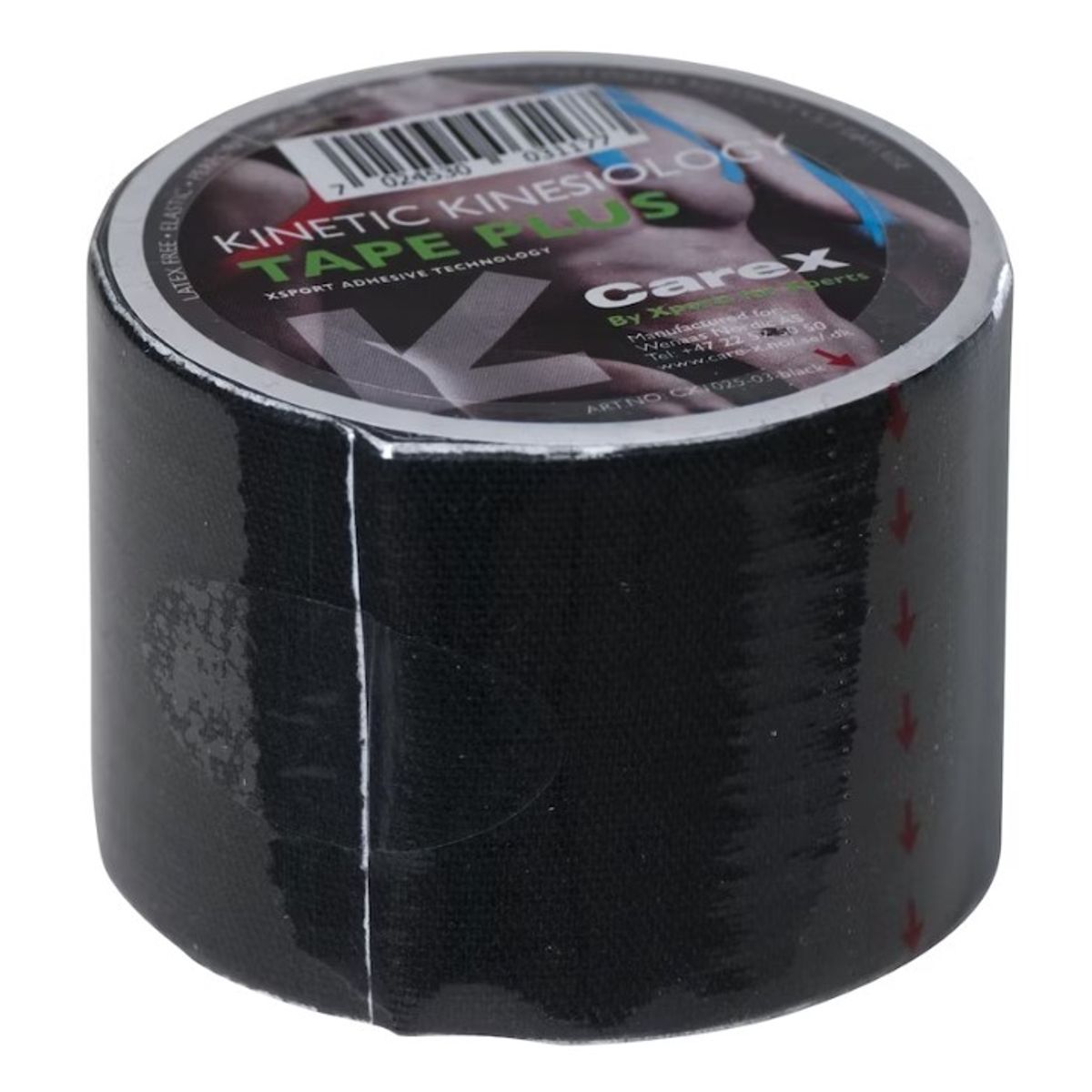 CareX Kinetic Kinesiology Tape Black