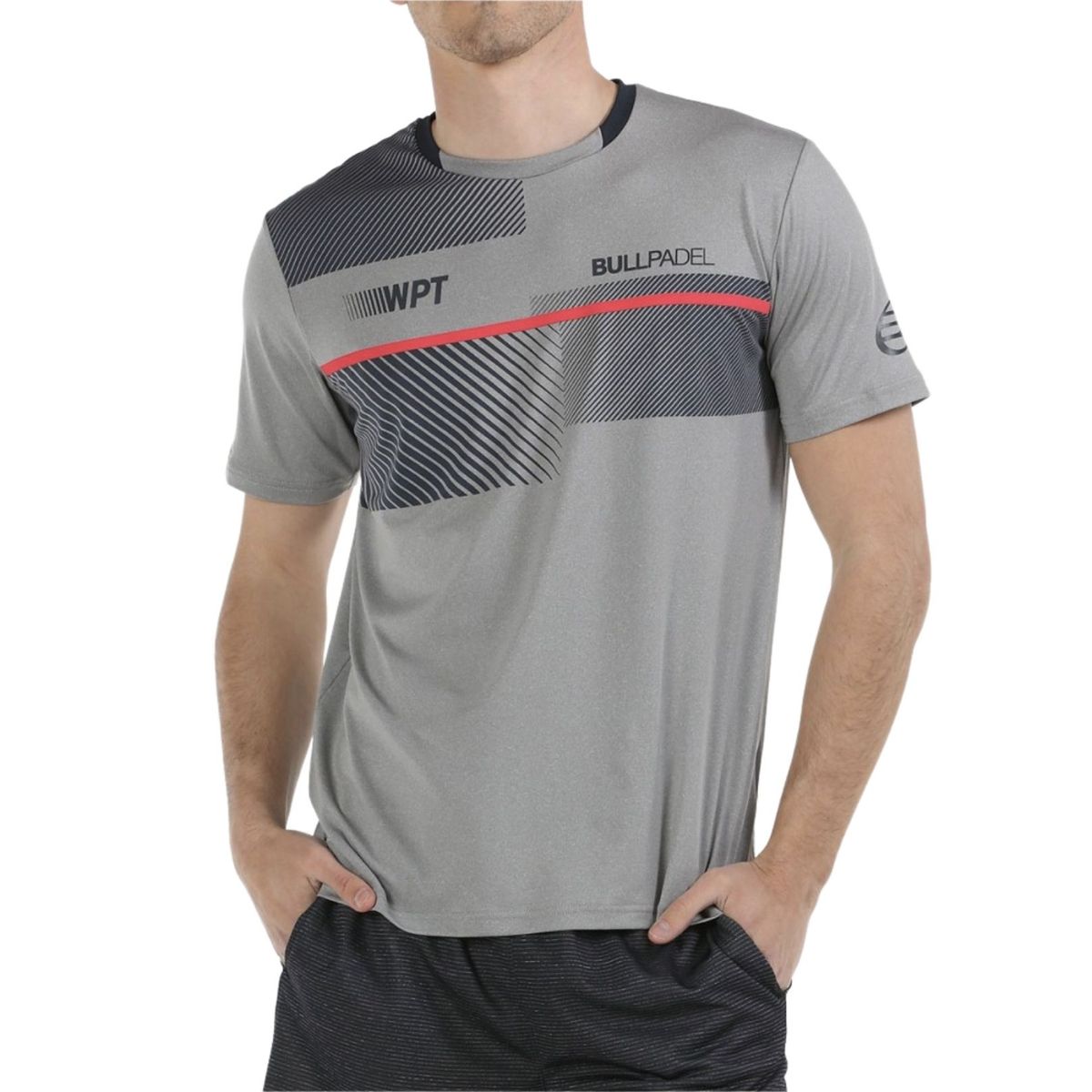 Bullpadel Redullu Vigore T-Shirt Medium Gray