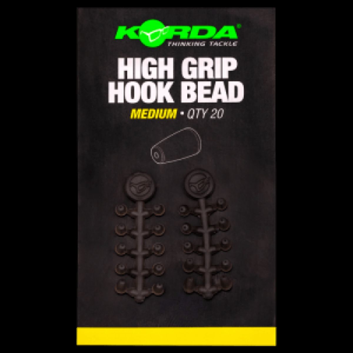 Korda High Grip Hook Bead Medium