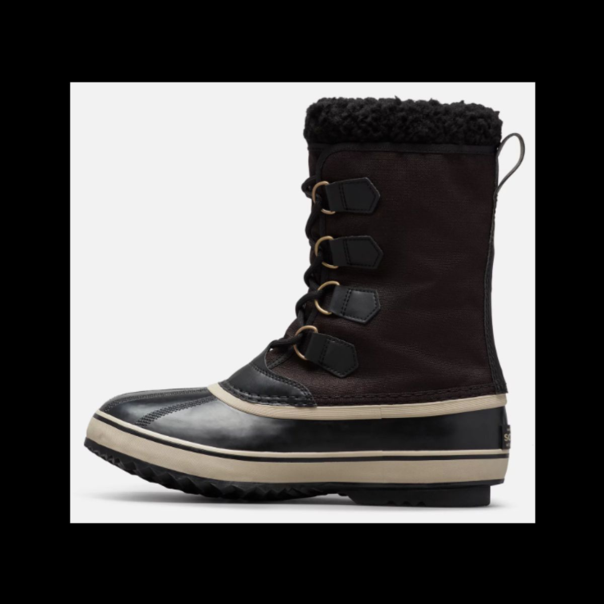 Sorel 1964 Pac Nylon WP Black, Ancient