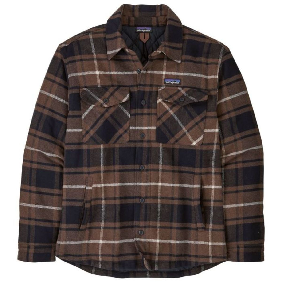 Patagonia LW Insulated Fjord Flannel Skjorte Outdoor:Molasses Brown