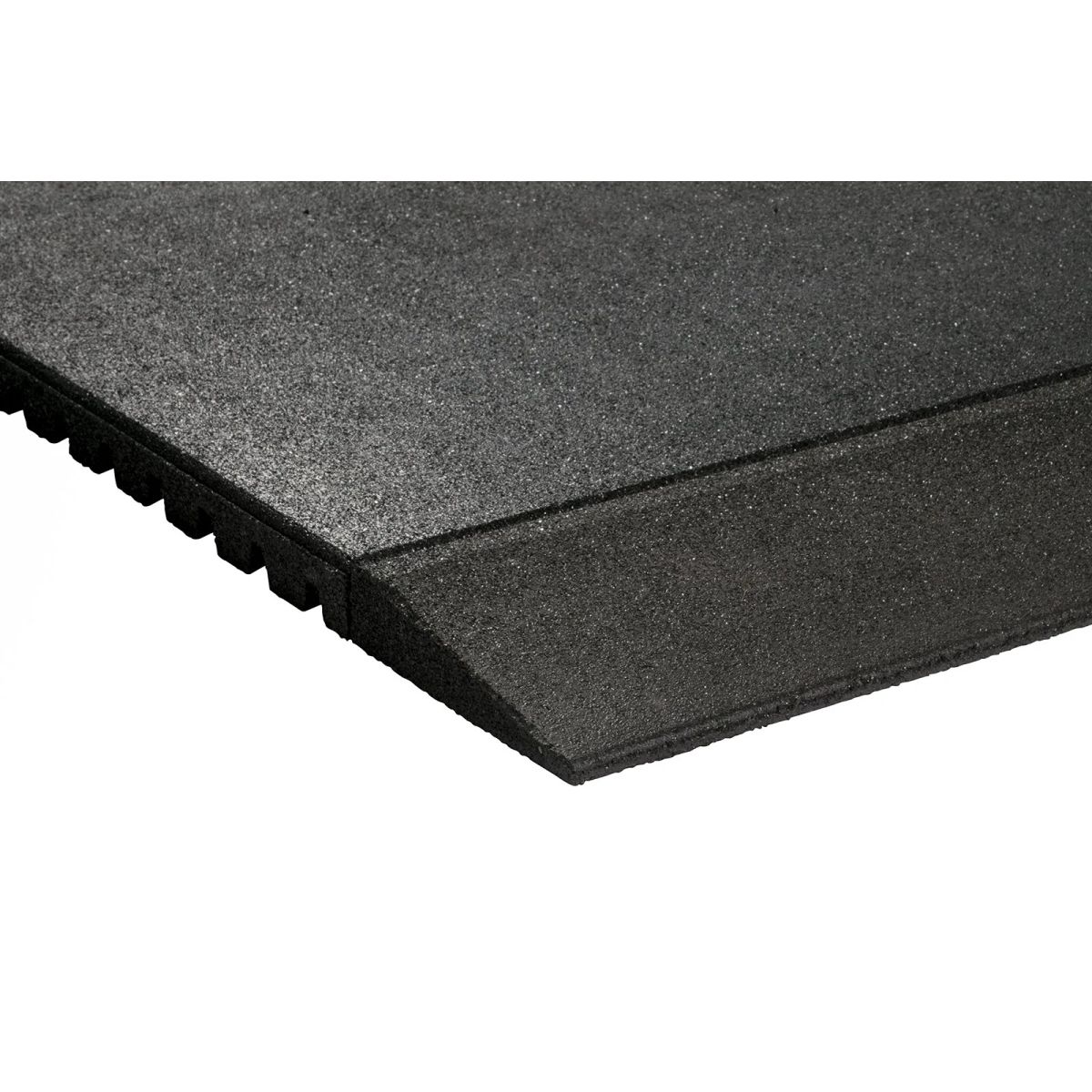 Granuflex Rampe Til Gummiflise 1000 x 200 x 43 mm Black