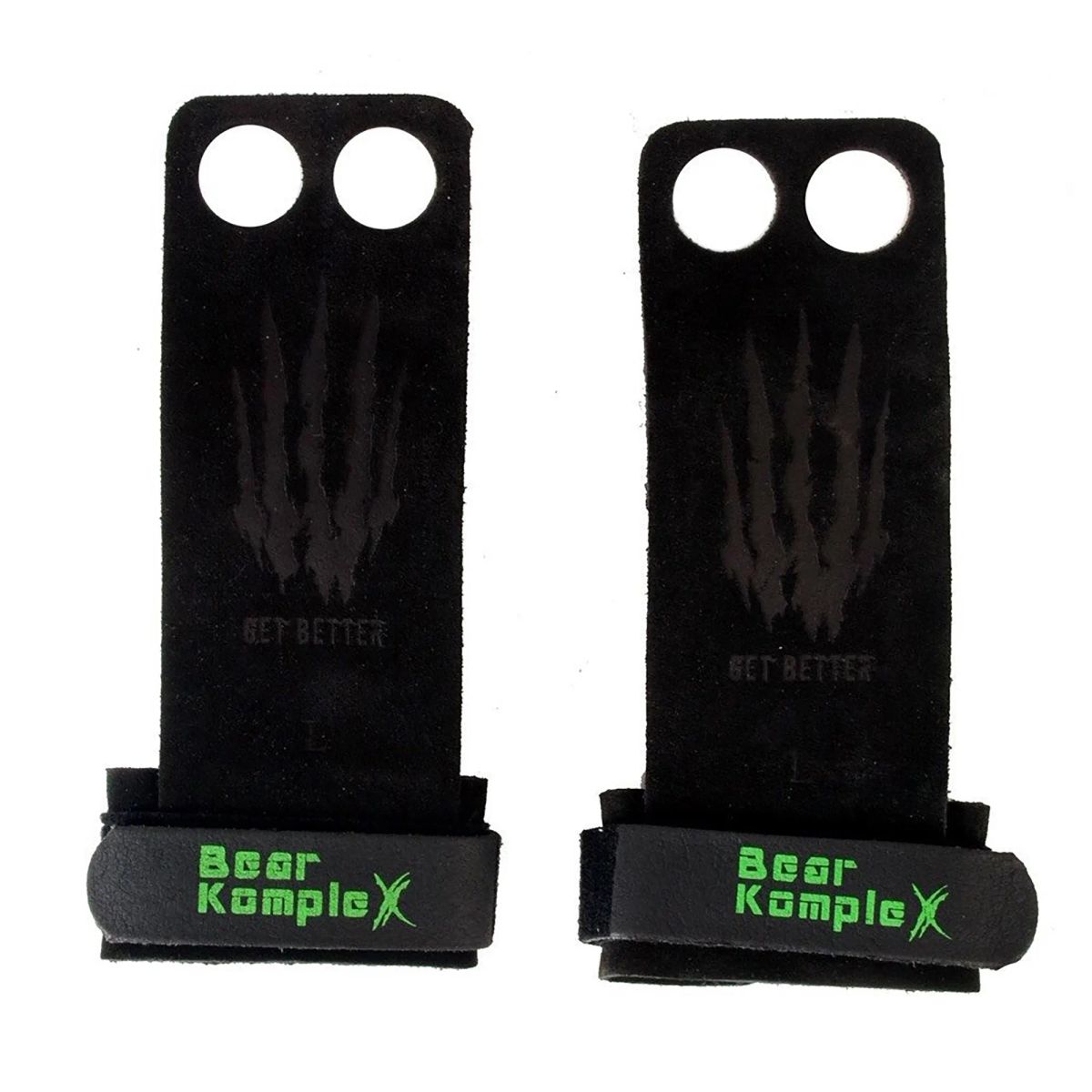 Bear KompleX Læder Grips Sort - 2 Hole str. L