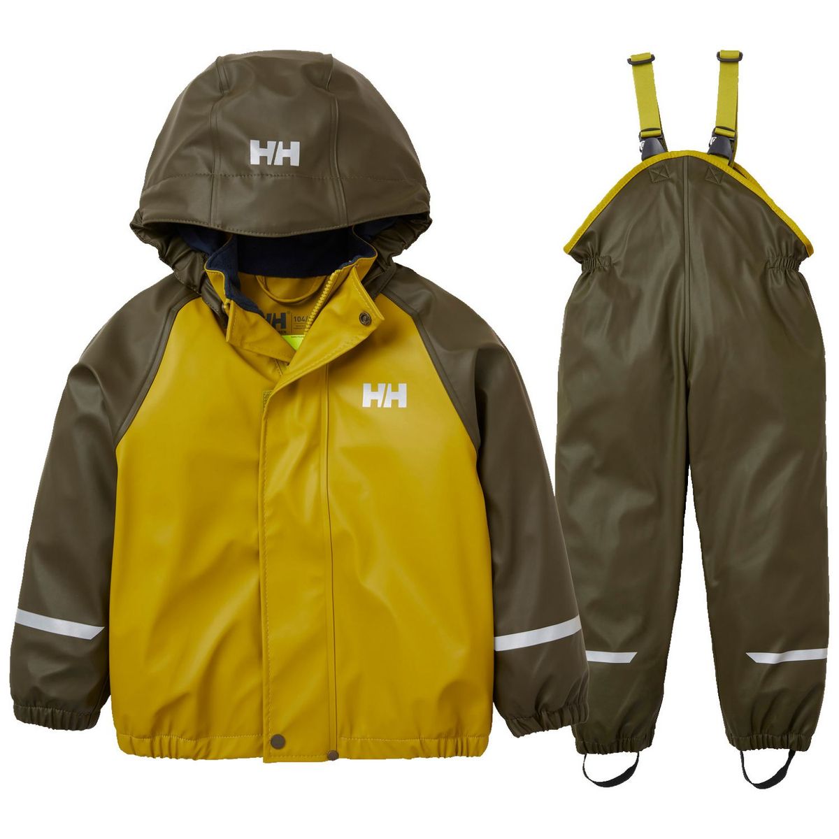 Helly Hansen Bergen Fleece PU 2.0, regnsæt, børn, grøn