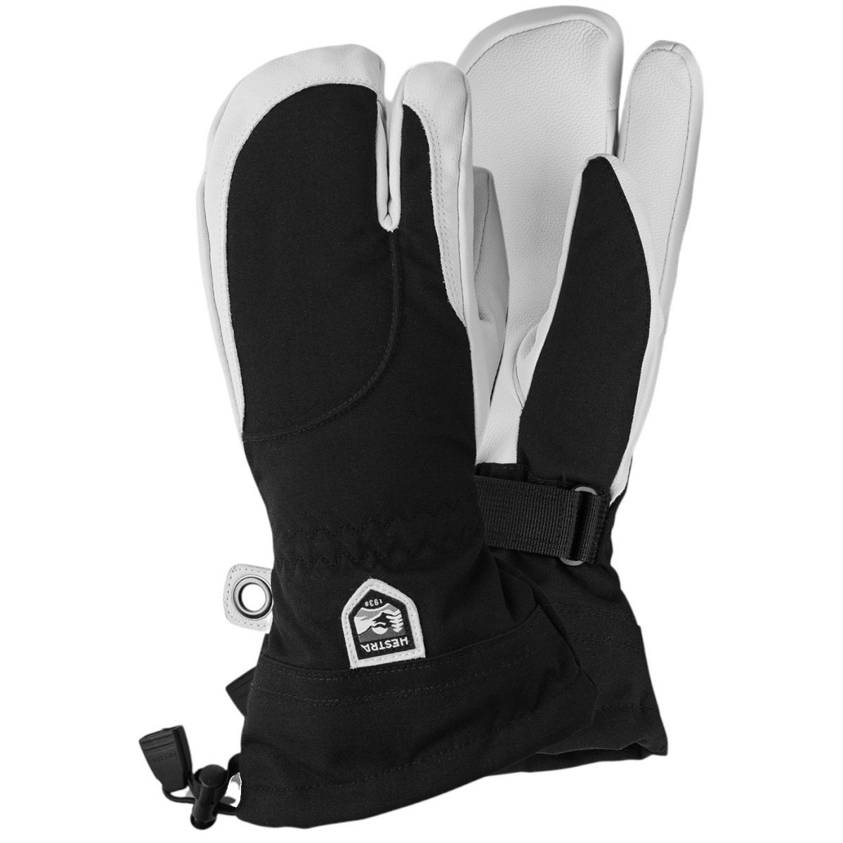 Hestra Heli Ski, 3-finger skihandsker, dame, sort