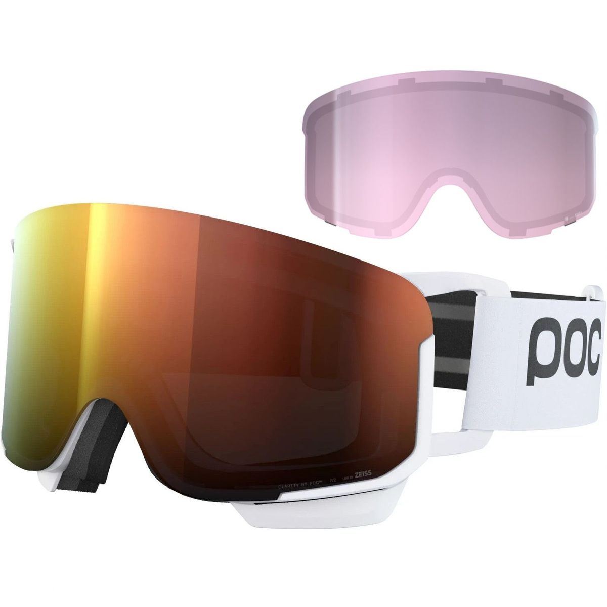 POC Nexal Mid, skibriller, hydrogen white