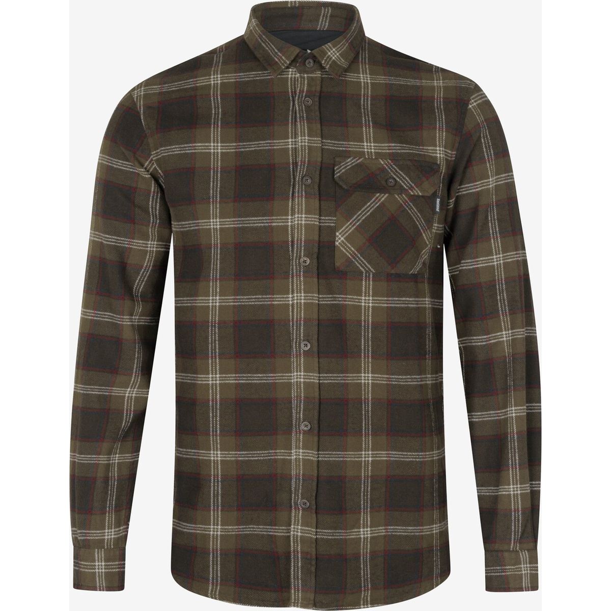 Seeland - Glen flannel skjorte (Grøn) - 2XL