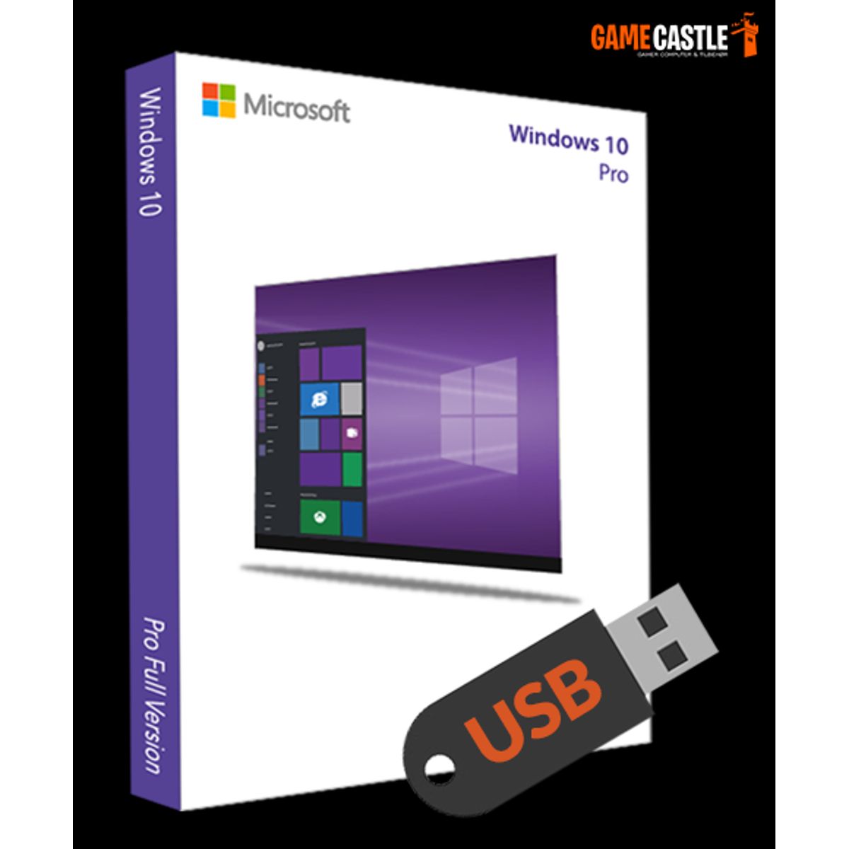 Windows 10 Professionel med USB