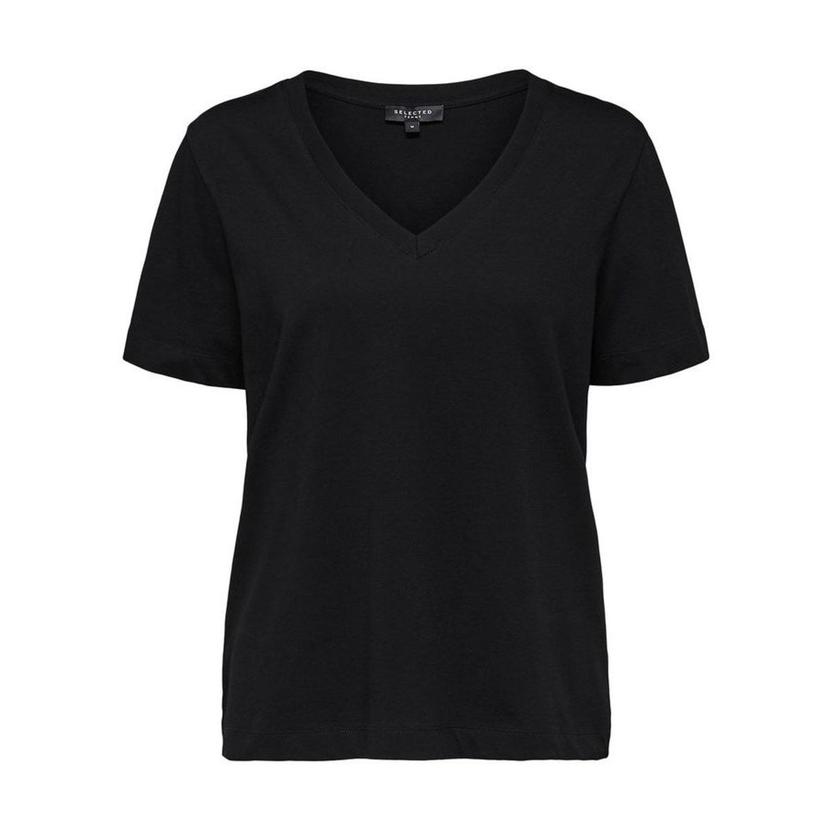 Selected | V-neck Tee Black - M