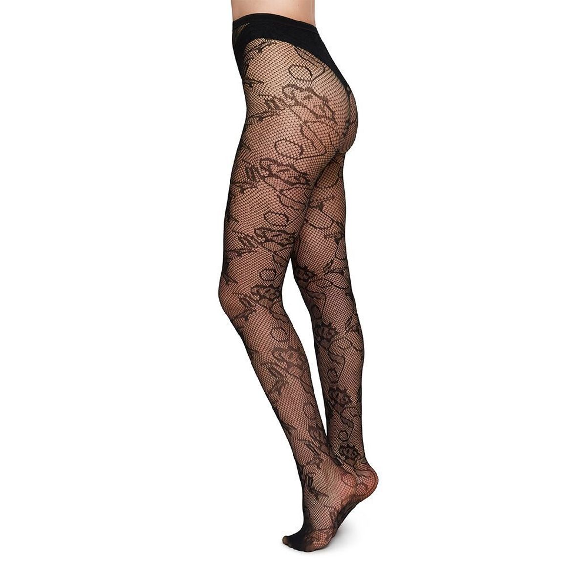 Swedish Stockings | Frida Lace Tights - L