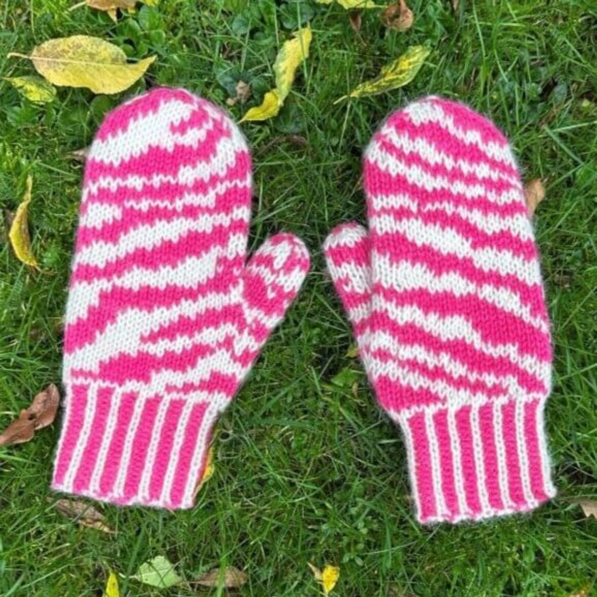 Garn til Zebra Mittens af Popknit