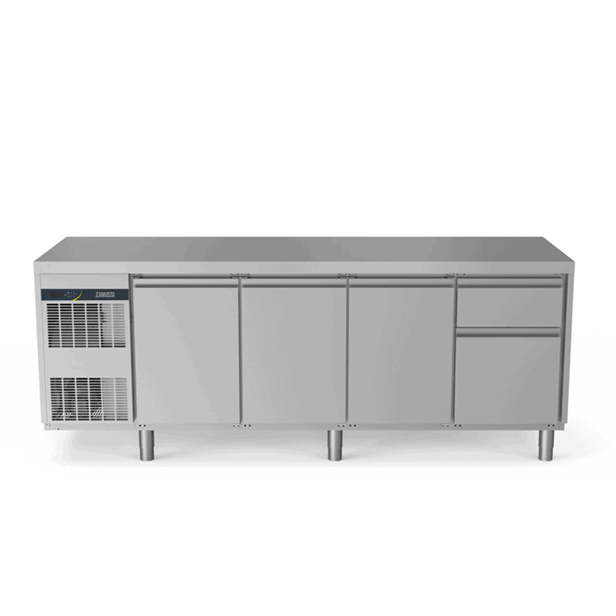 Zanussi kølebord 590L - 3 låger 1x - 1x skuffer