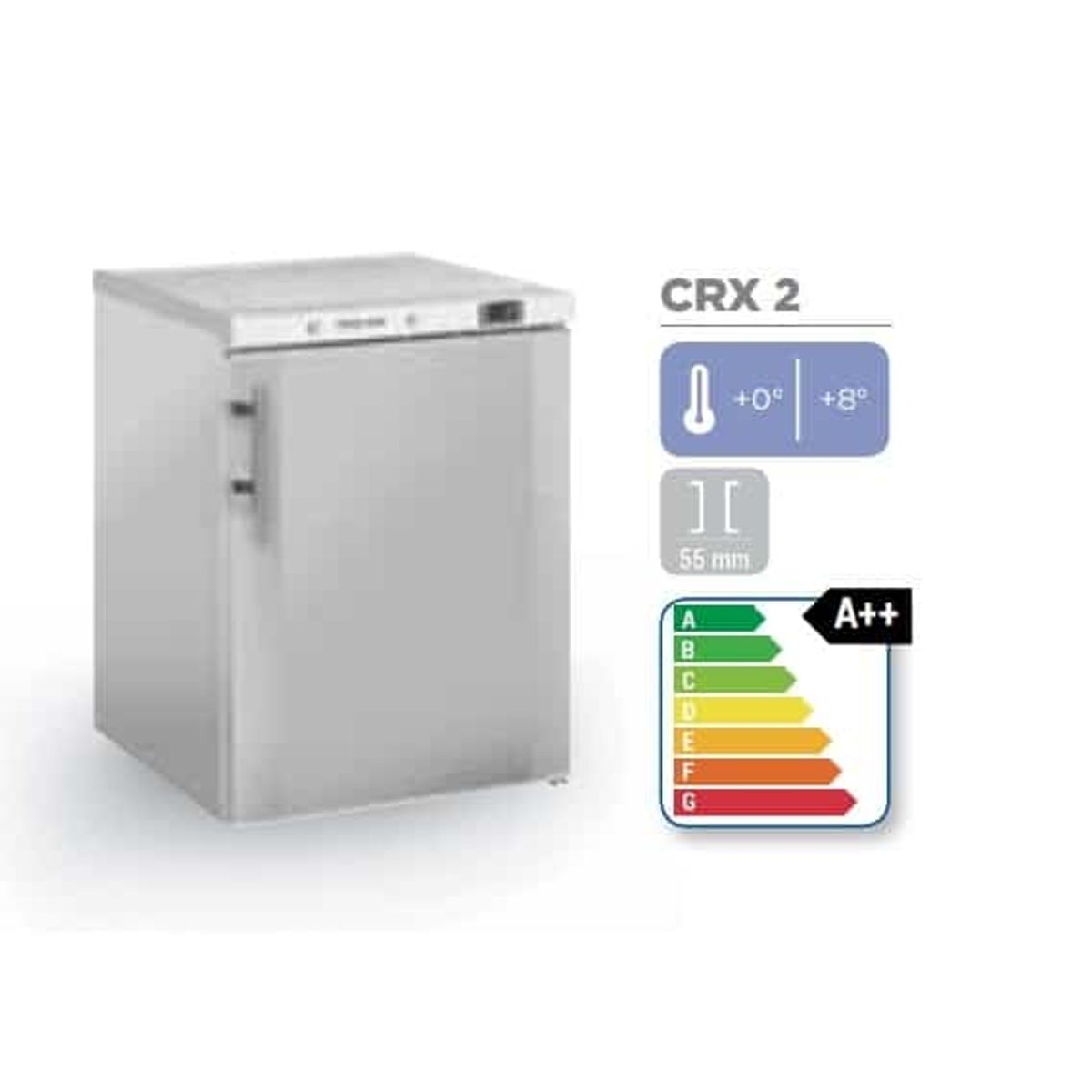 Industrikøleskab 200 liter Coolhead CRX 2