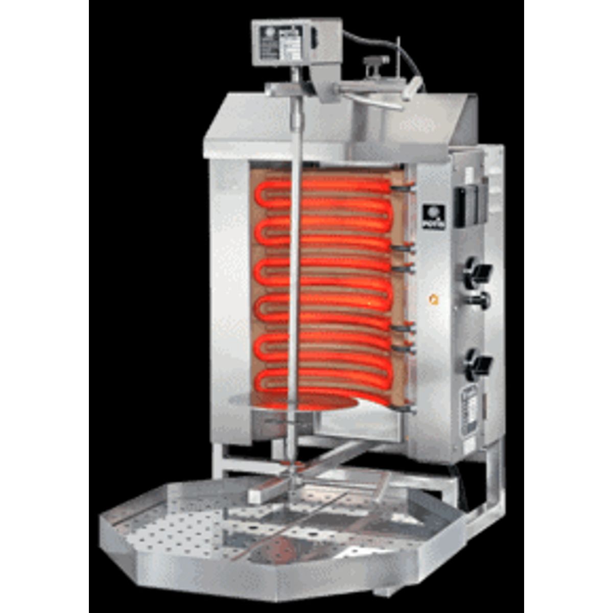 Kebabgrill m. top motor - EL - 15kg