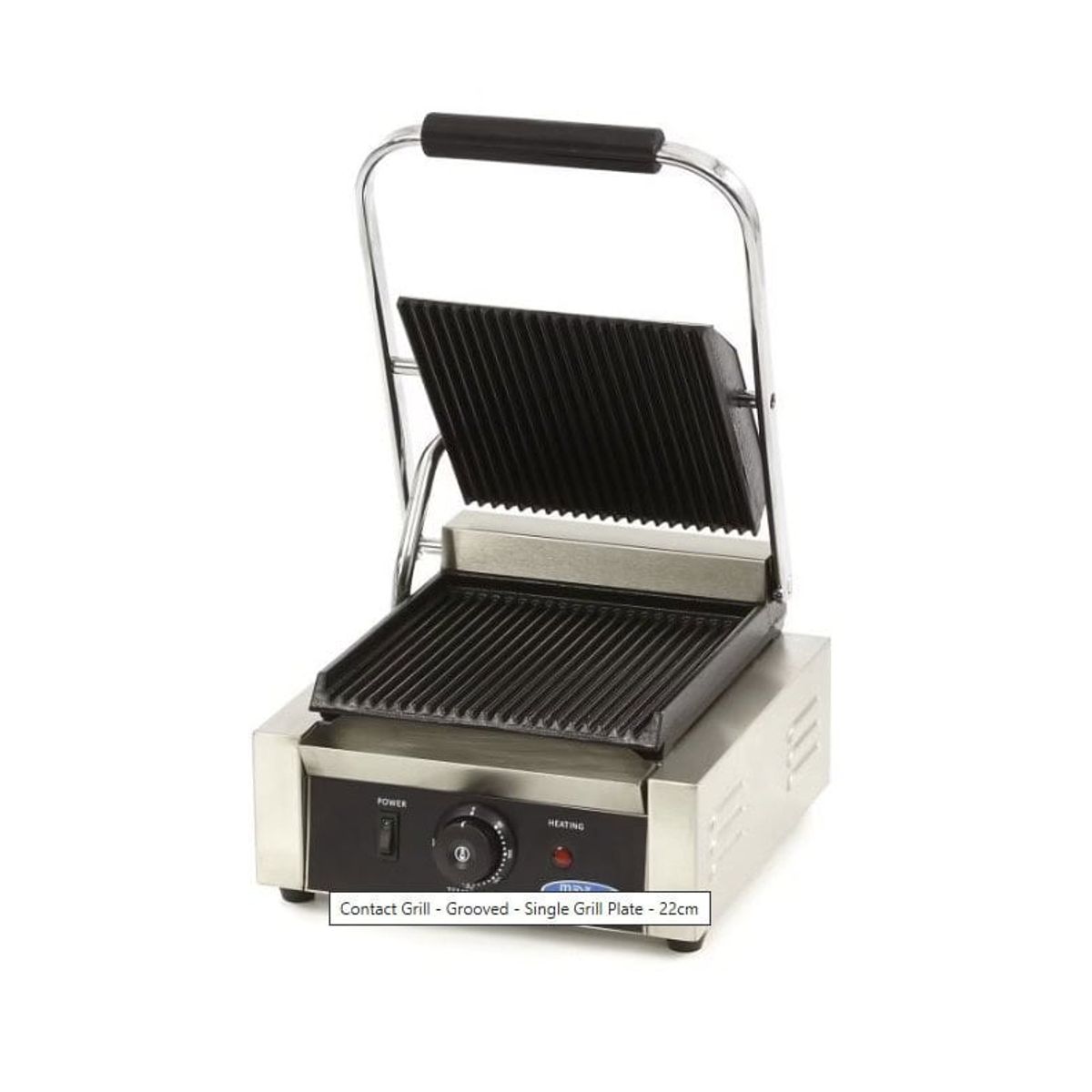 Klemgrill enkelt maxima - rillet top + bund