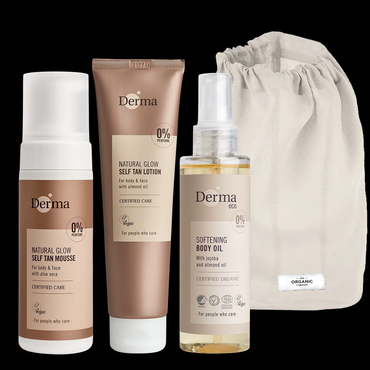 Derma Natural Glow Self Tan Kit