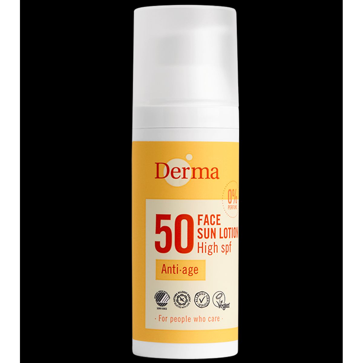 Derma ANTI-AGE Ansigtssolcreme SPF50 (50 ml) - Økologisk solcreme - Vandfast solcreme