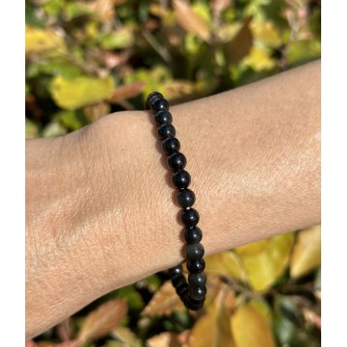 Obsidian regnbue armbånd 6 mm - Krystal Armbånd - GodKarmaShop