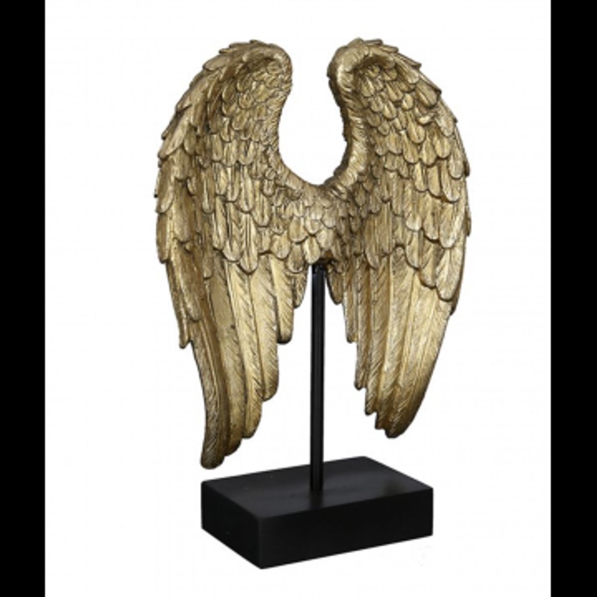 Skulptur m. Guld Englevinger - Engle figurer - GodKarmaShop