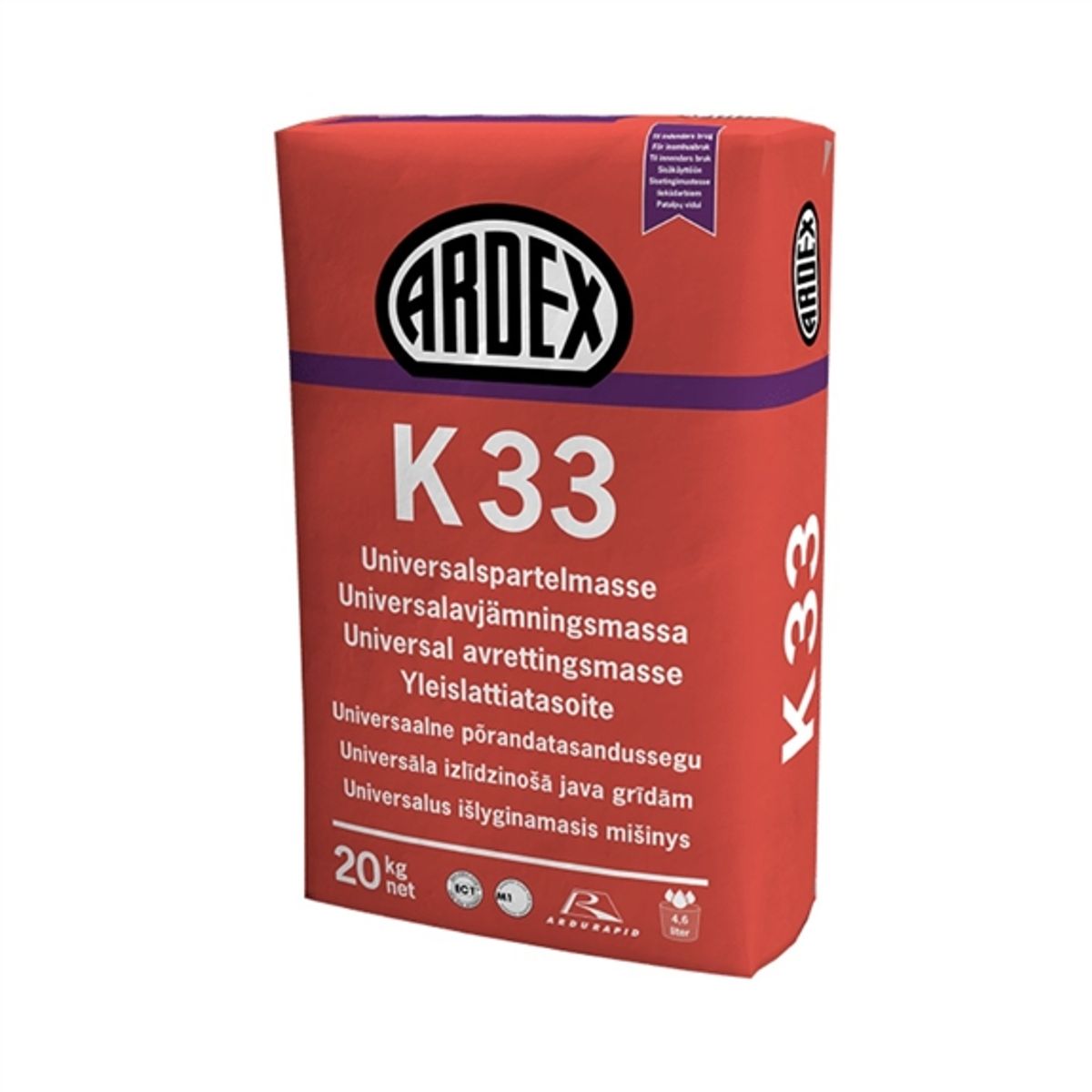 Ardex Universal Spartelmasse - K 33, rækker til ca. 13 m2